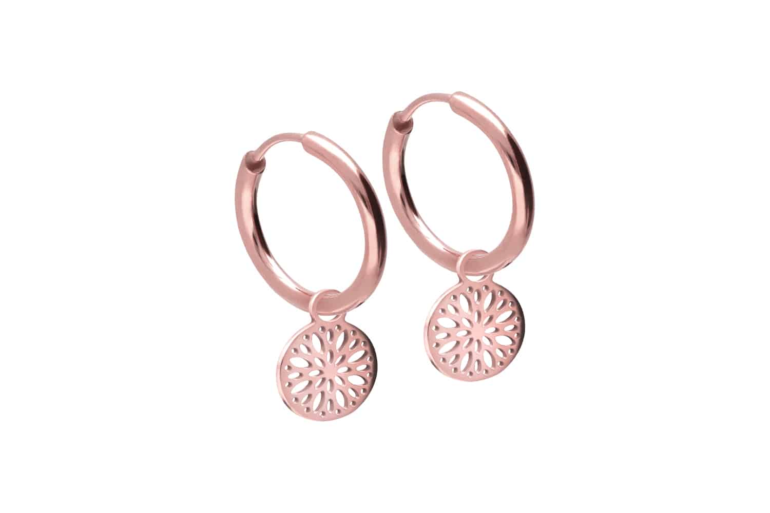 Chirurgenstahl Ohrclicker Creolen MANDALA von Piercingline